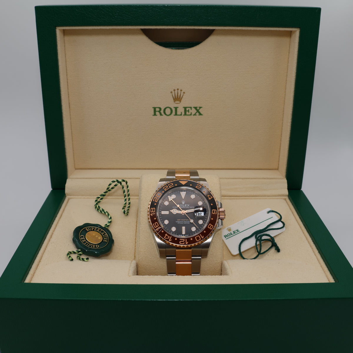 Rolex GMT Master II "Rootbeer" - Full Set with White Tag - 2024
