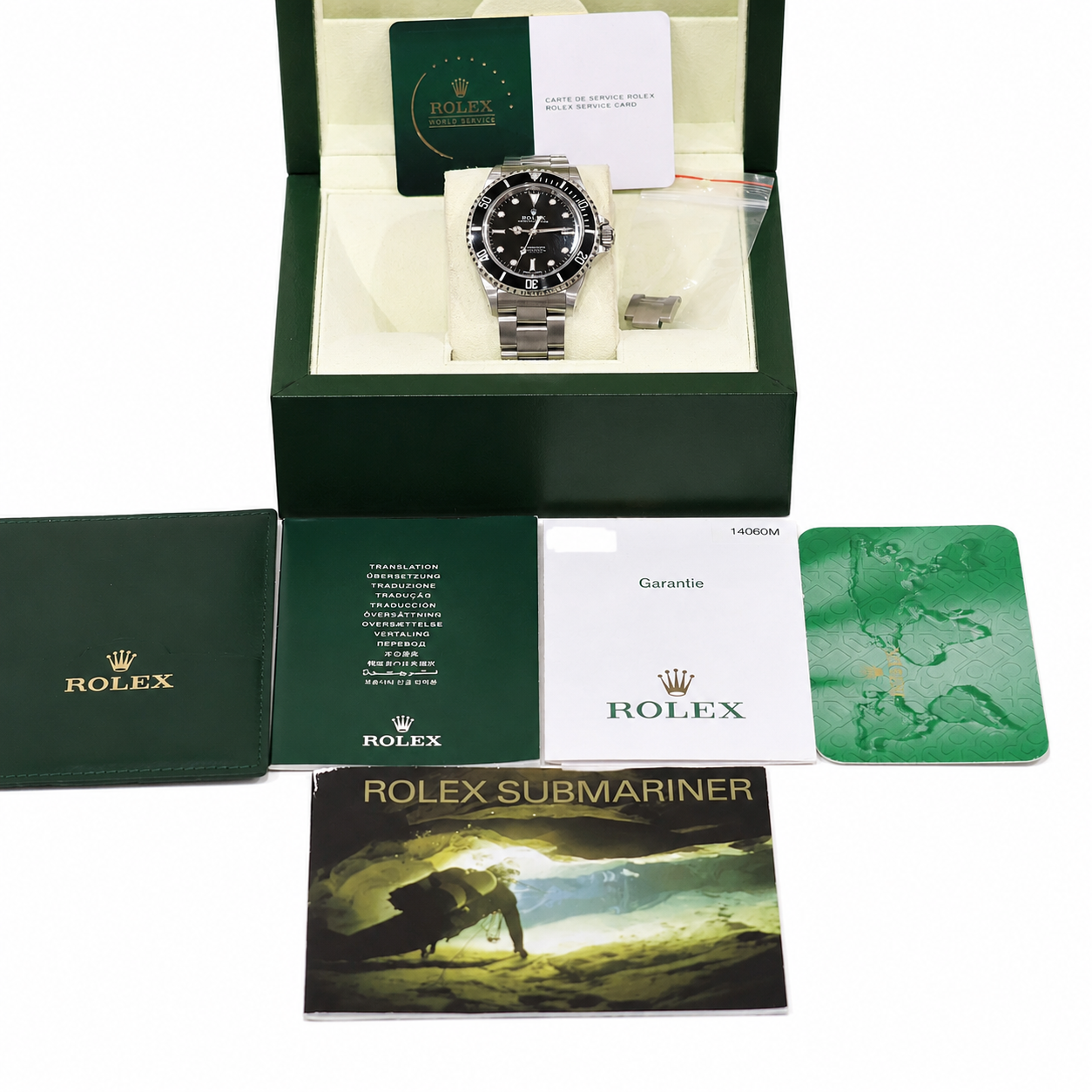 Rolex Submariner 14060M | Full Set | Rolex Service Centre 09/2025 | Two-Line Dial | 2006