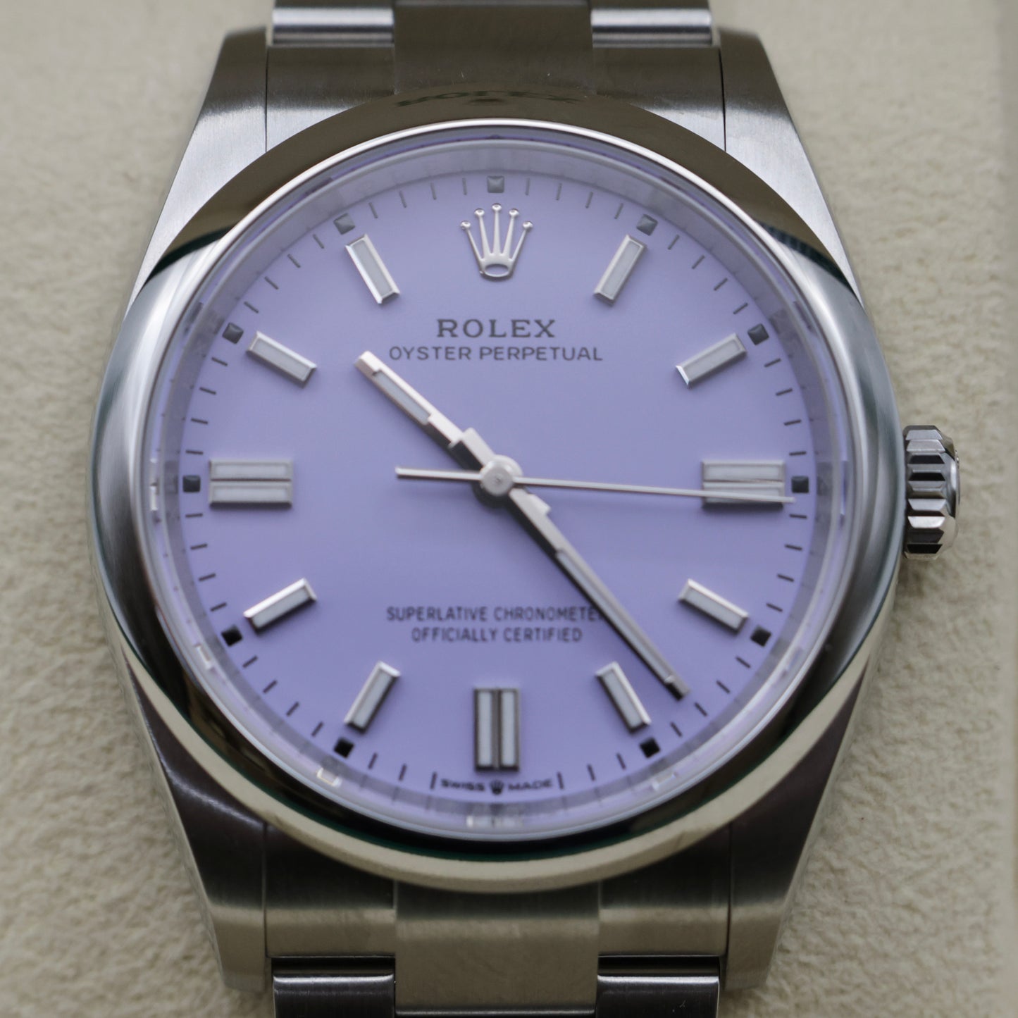 Rolex Oyster Perpetual 36 Lavender Dial | May 2026 - Brand New