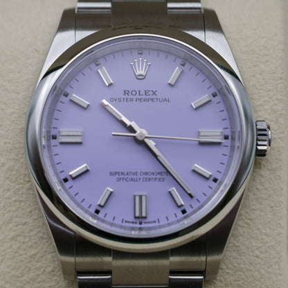 Rolex Oyster Perpetual 36 Lavender Dial | May 2026 - Brand New