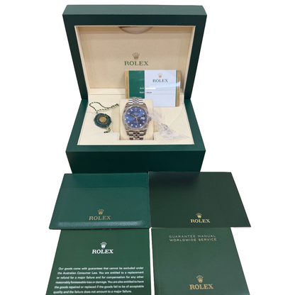 Rolex Datejust 41 | 126334 | Blue Diamond Dial | Full Set