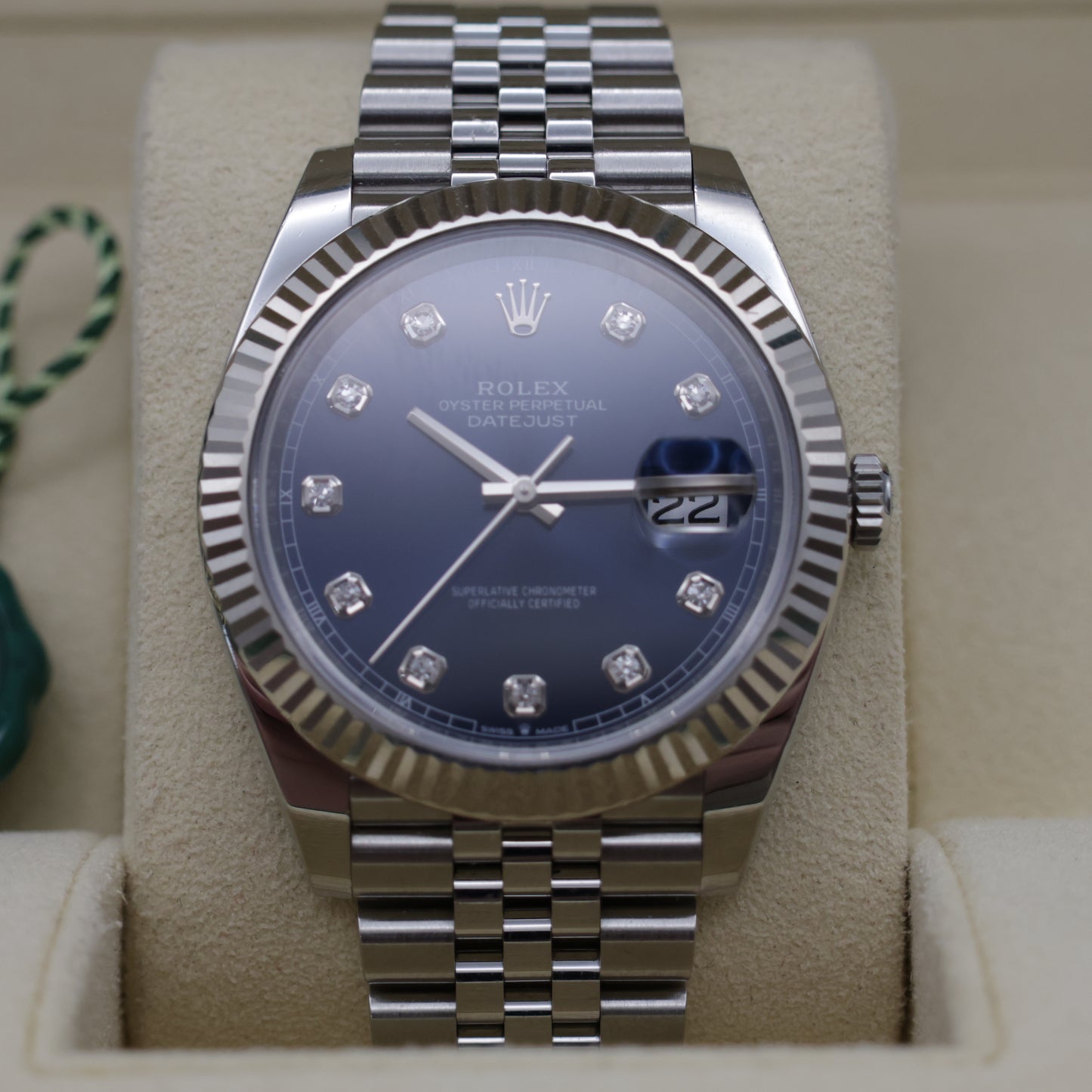 Rolex Datejust 41 | 126334 | Blue Diamond Dial | Full Set