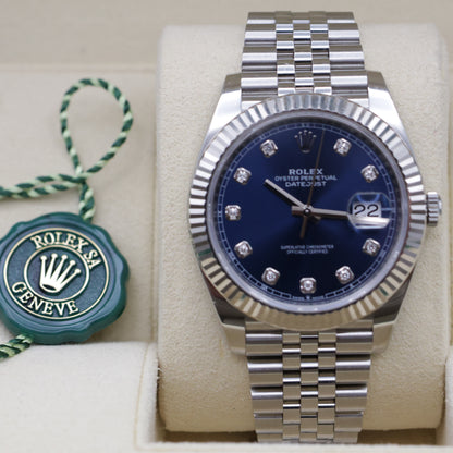 Rolex Datejust 41 | 126334 | Blue Diamond Dial | Full Set