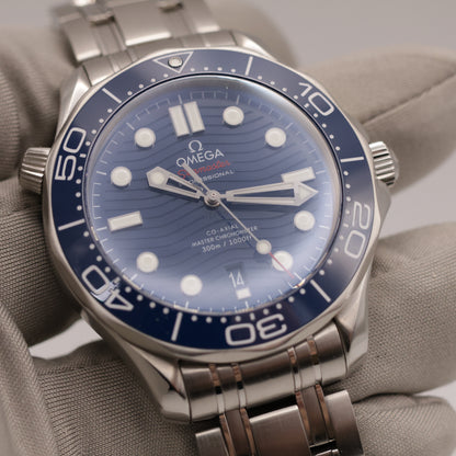 Omega Seamaster Diver 300M Co-Axial Master Chronometer Blue Dial 42mm 2023 | Full Set