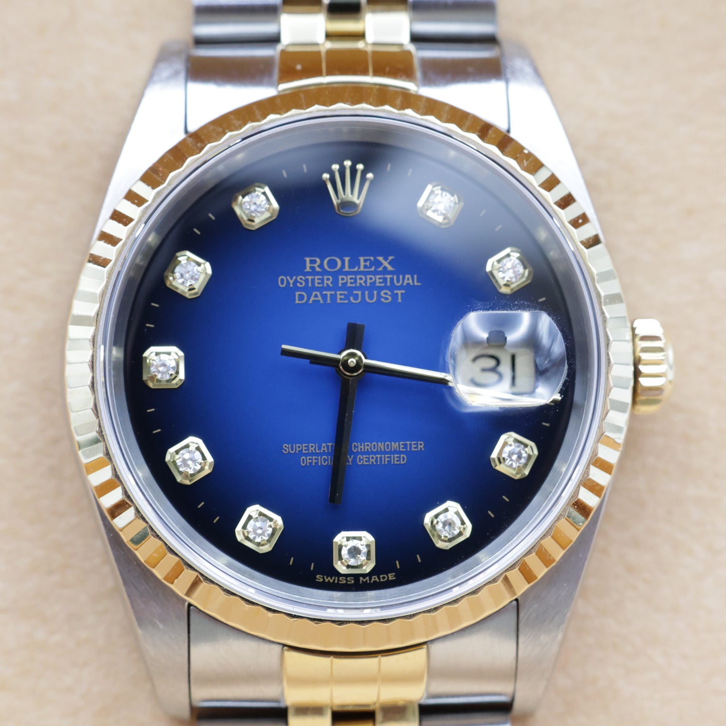 2001 Rolex Datejust 36 2001 | Vignette Diamond Dial - Recently Serviced