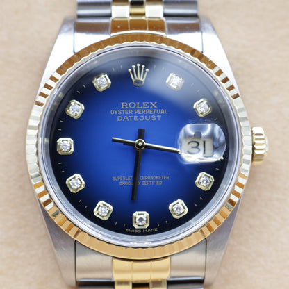 2001 Rolex Datejust 36 2001 | Vignette Diamond Dial - Recently Serviced