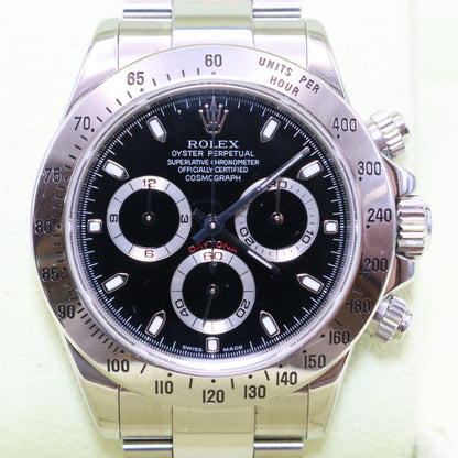 Rolex Daytona Black Dial 116520 - 2004 - Original Warranty Papers