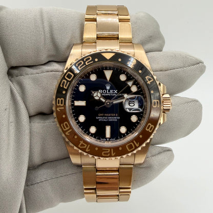 Rolex GMT-Master II 126715CHNR Full Set - Everose Gold - Fully Stickered