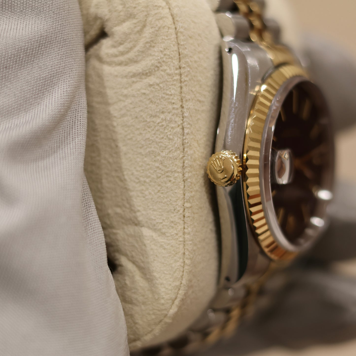 Rolex DJ36 16233 Two-Tone | Black Tapestry Dial | Original Ivory Computer Dial Included - Watch Only