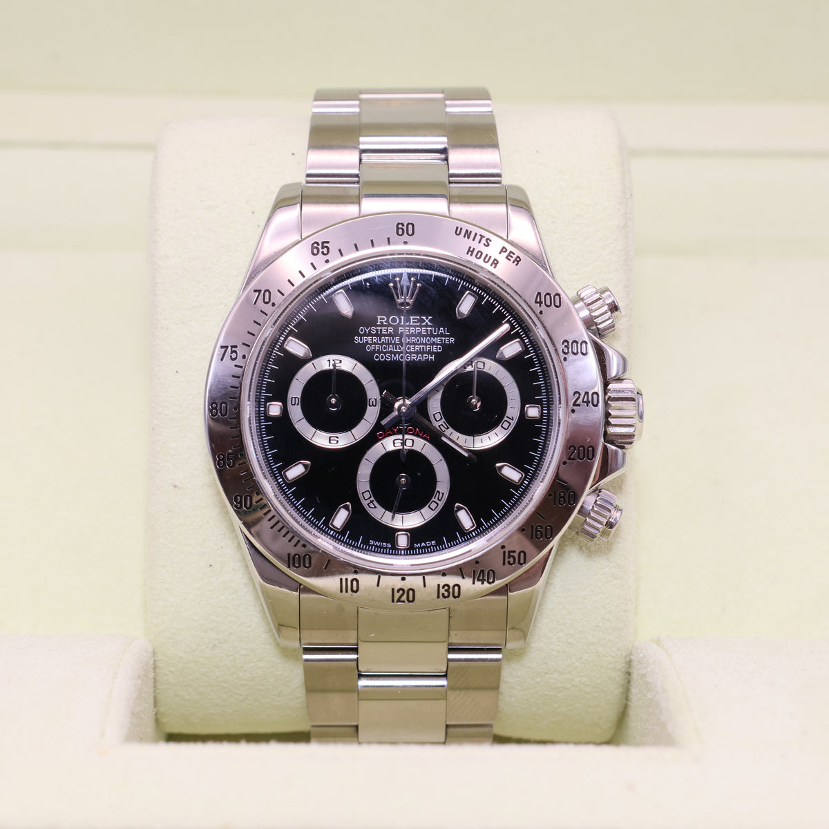 Rolex Daytona Black Dial 116520 - 2004 - Original Warranty Papers