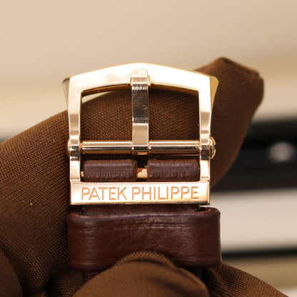 Patek Philippe Calatrava Pilot Travel Time | 5524R-001 | Rose Gold | Full Set