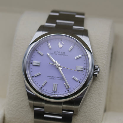 Rolex Oyster Perpetual 36 Lavender Dial | May 2026 - Brand New