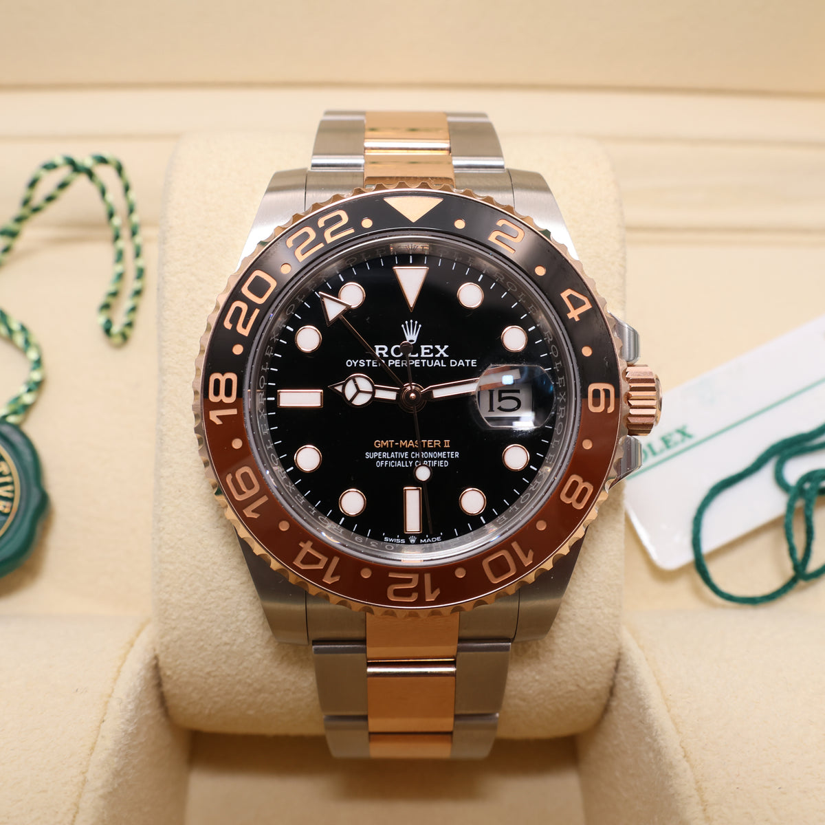 Rolex GMT Master II "Rootbeer" - Full Set with White Tag - 2024