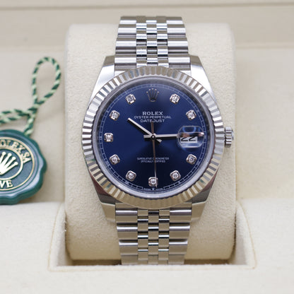 Rolex Datejust 41 | 126334 | Blue Diamond Dial | Full Set