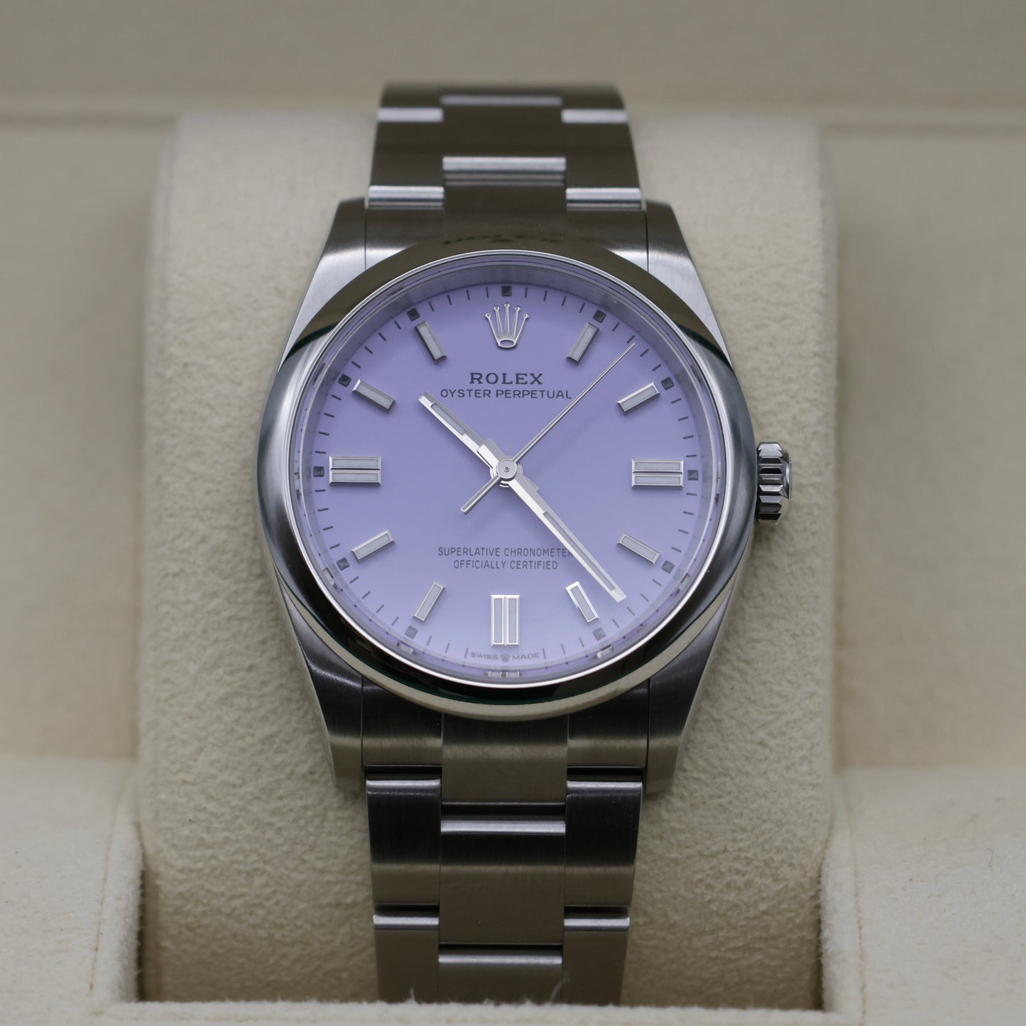 Rolex Oyster Perpetual 36 Lavender Dial | May 2026 - Brand New