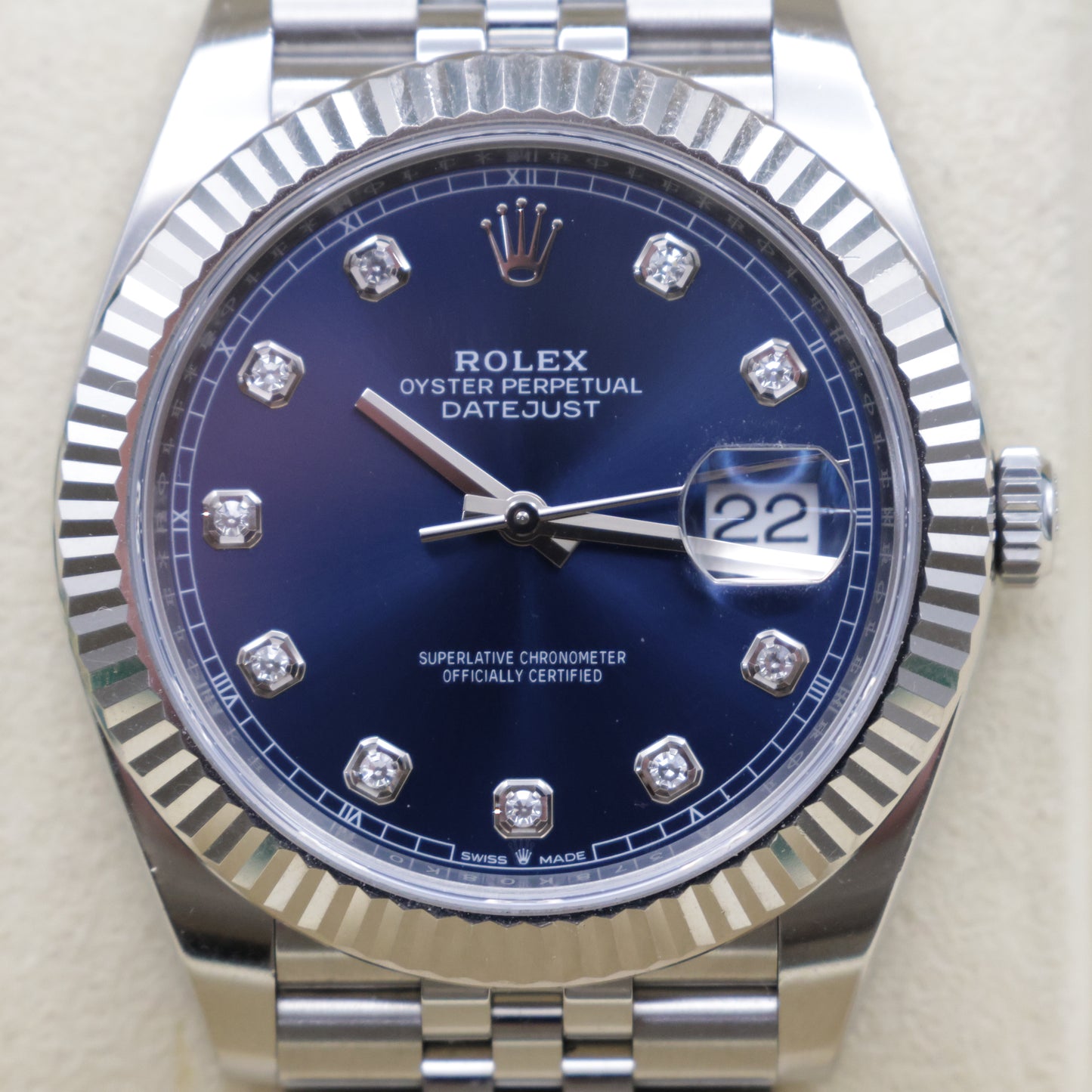 Rolex Datejust 41 | 126334 | Blue Diamond Dial | Full Set