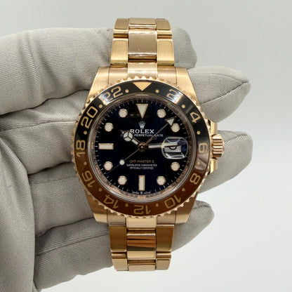 Rolex GMT-Master II 126715CHNR Full Set - Everose Gold - Fully Stickered
