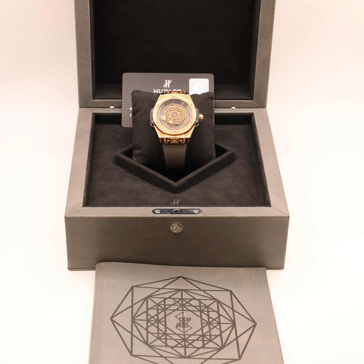Hublot Big Bang One Click Sang Bleu King Gold Grey Diamonds - 2021