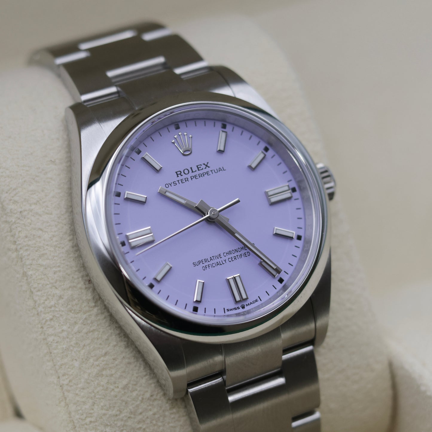 Rolex Oyster Perpetual 36 Lavender Dial | May 2026 - Brand New