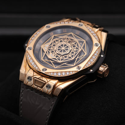 Hublot Big Bang One Click Sang Bleu King Gold Grey Diamonds - 2021