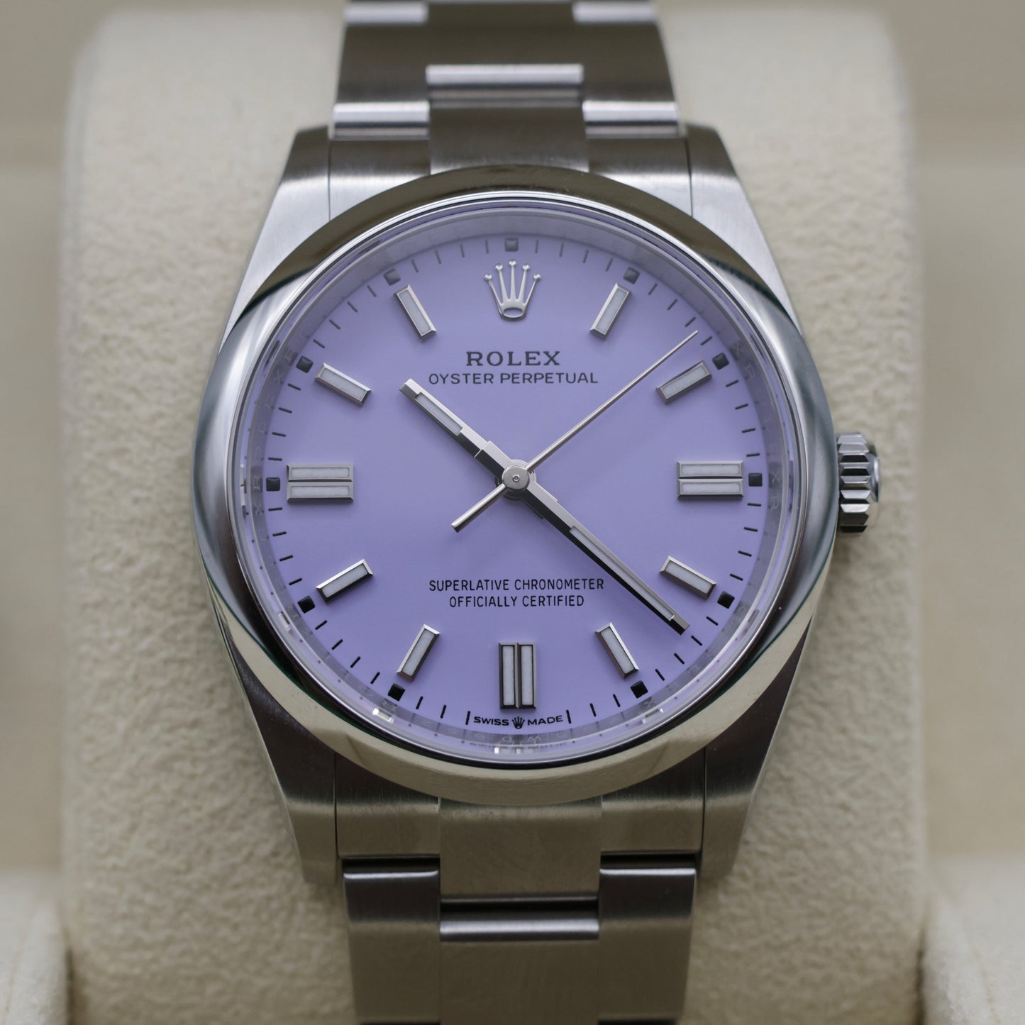 Rolex Oyster Perpetual 36 Lavender Dial | May 2026 - Brand New