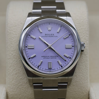 Rolex Oyster Perpetual 36 Lavender Dial | May 2026 - Brand New