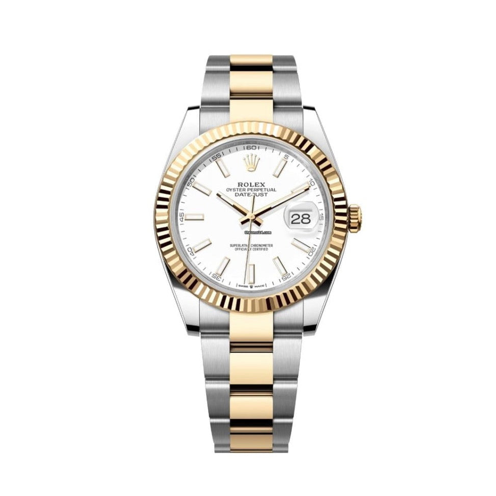 Rolex Datejust 41 126333 White Dial Two-Tone - Full Set
