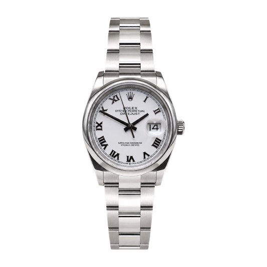 Rolex Datejust 36 White Roman Dial - 2024 | Full Set
