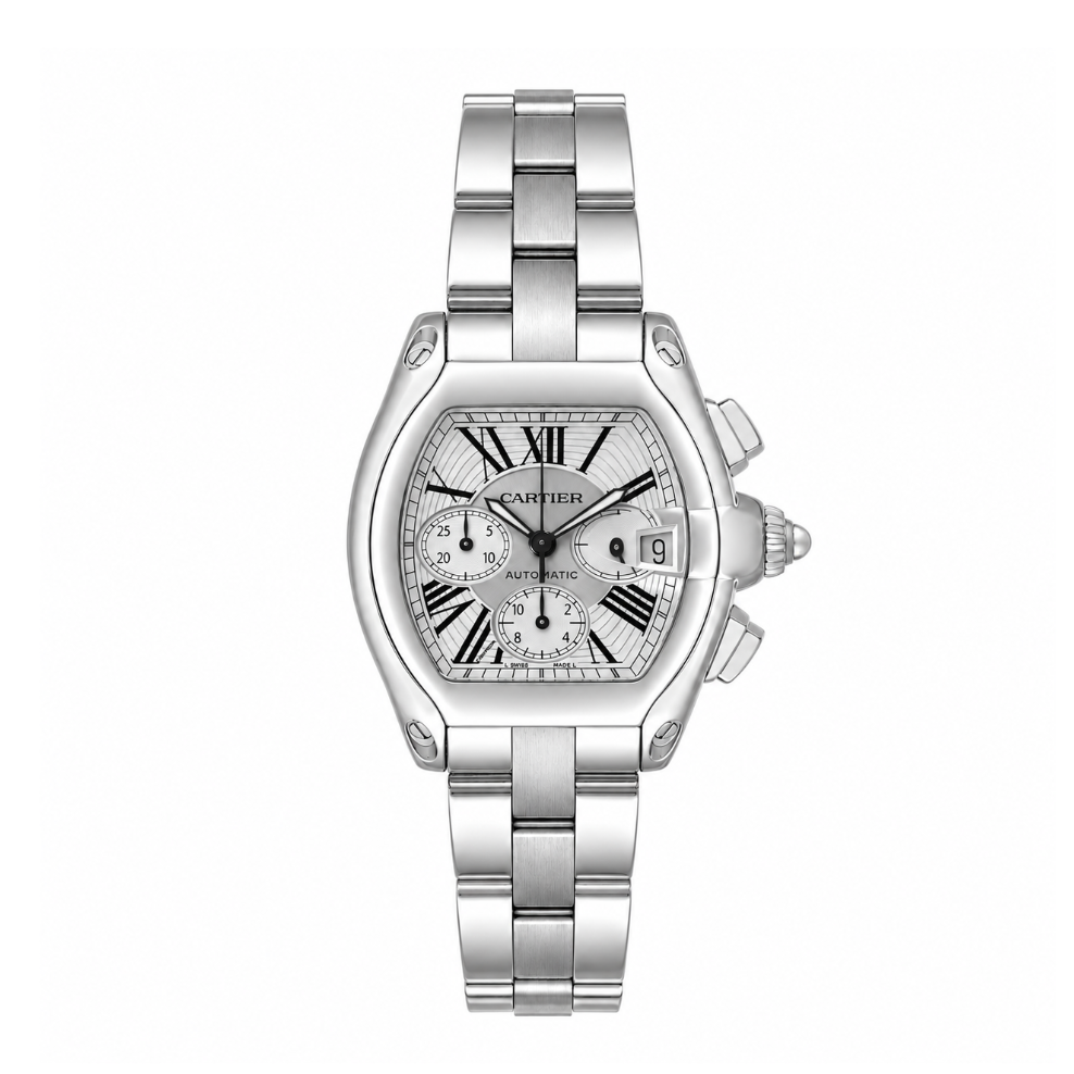 Cartier Roadster XL Chronograph Silver Dial - 2014 - W62019X6
