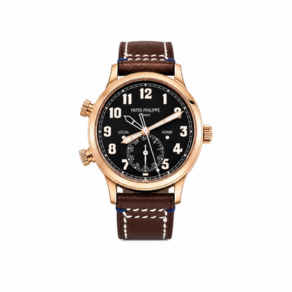 Patek Philippe Calatrava Pilot Travel Time | 5524R-001 | Rose Gold | Full Set