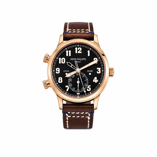 Patek Philippe Calatrava Pilot Travel Time | 5524R-001 | Rose Gold | Full Set