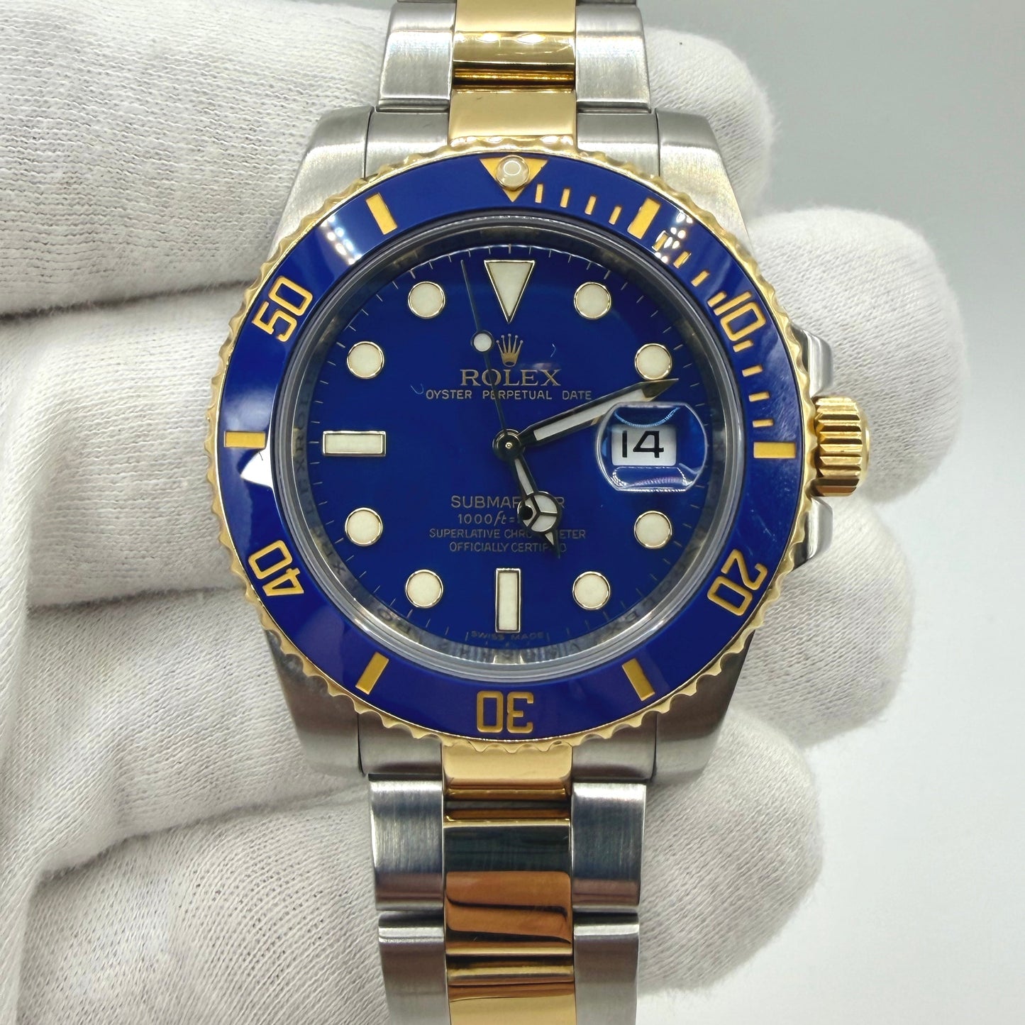 Rolex Submariner 116613LB 2009 - Rolex Service Card from 2022