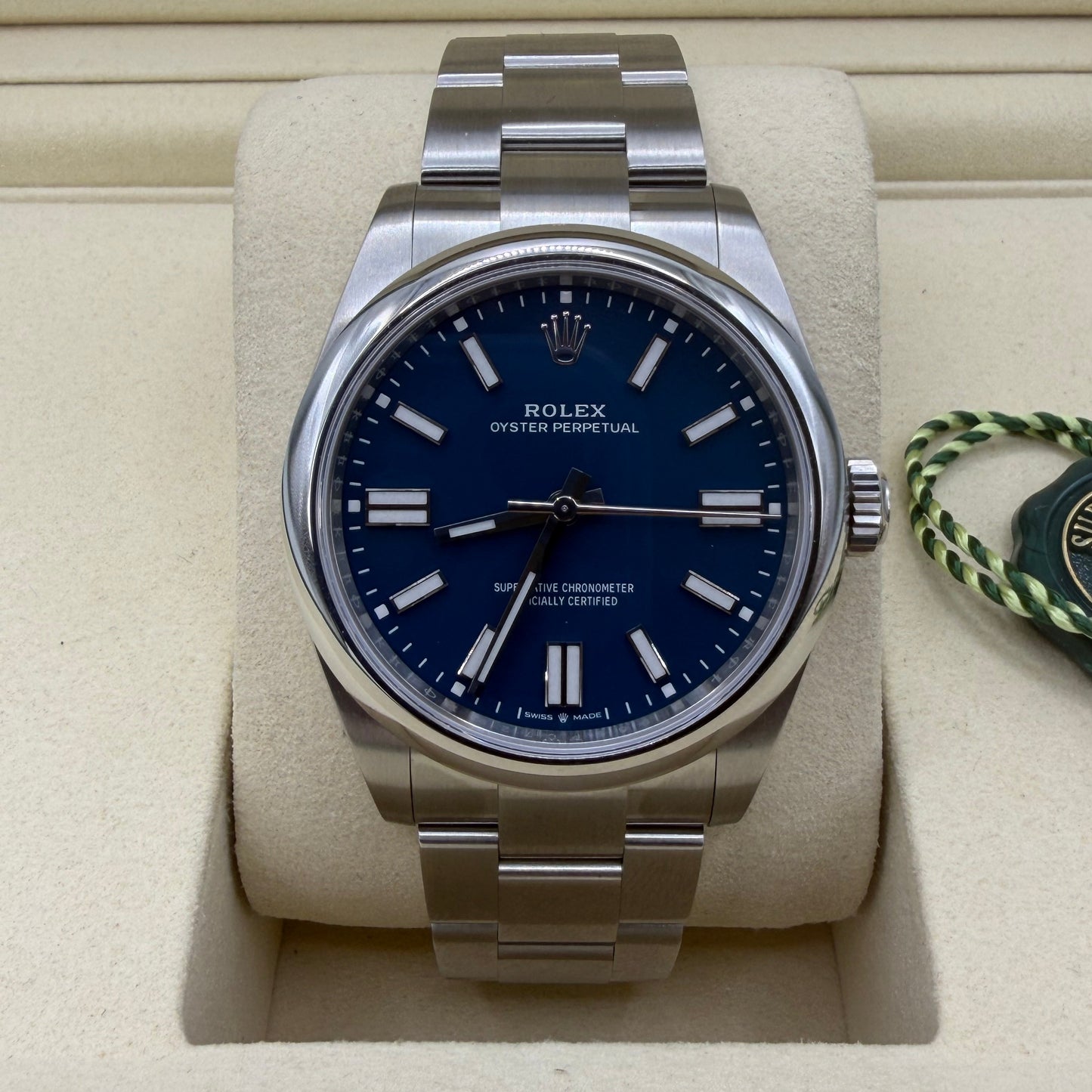 Rolex OP41 134300 Med Blue 2025 - Full Set.