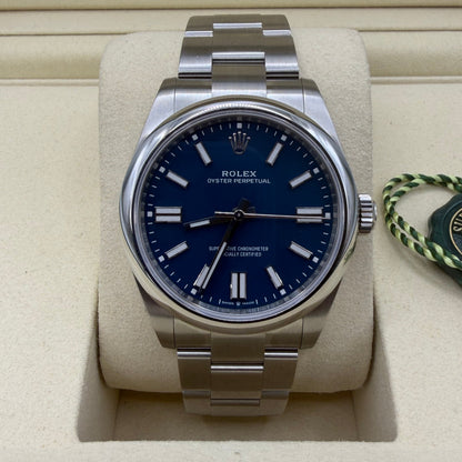 Rolex OP41 134300 Med Blue 2025 - Full Set.