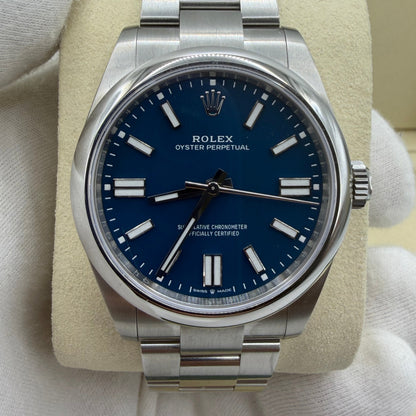 Rolex OP41 134300 Med Blue 2025 - Full Set.