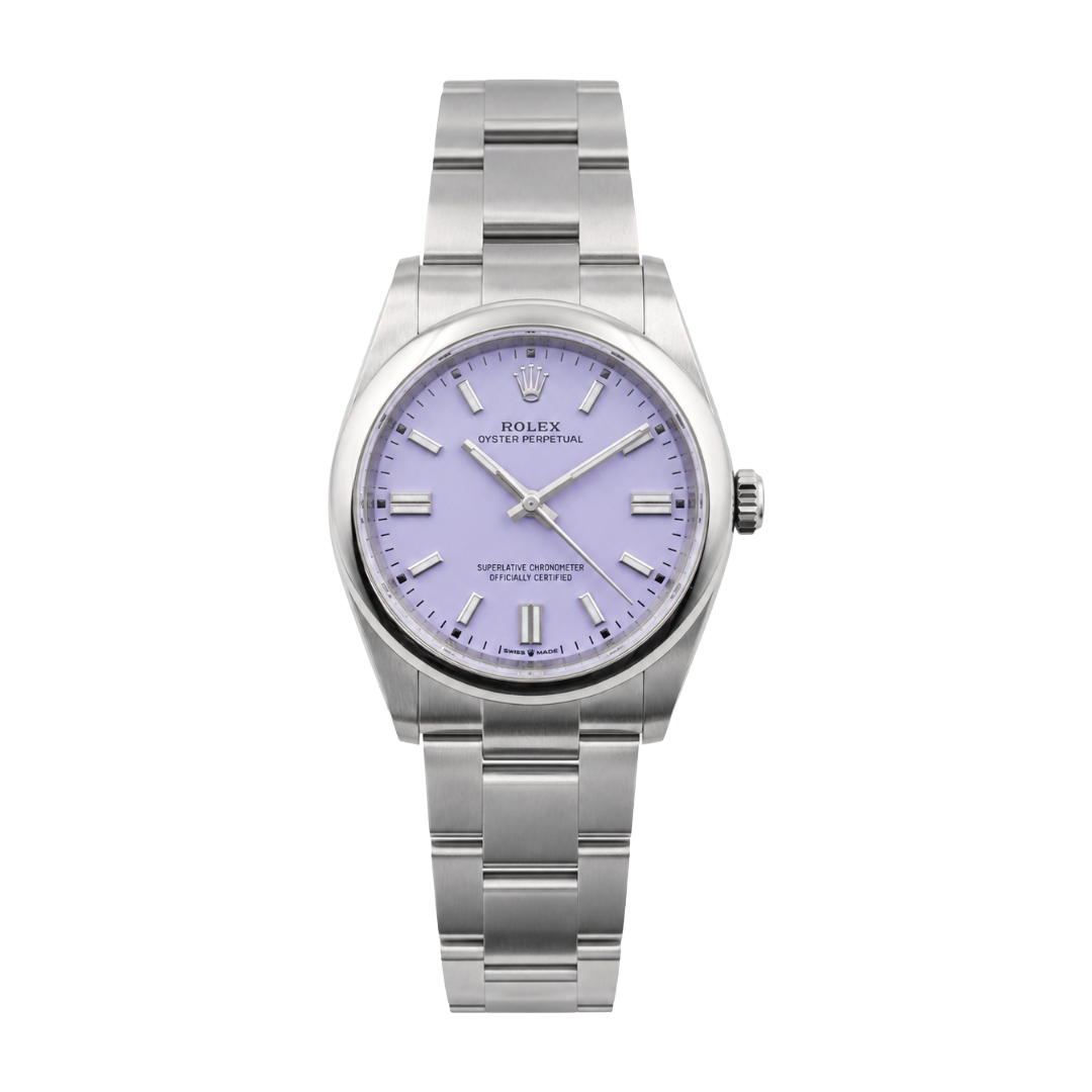 Rolex Oyster Perpetual 36 Lavender Dial | May 2026 - Brand New