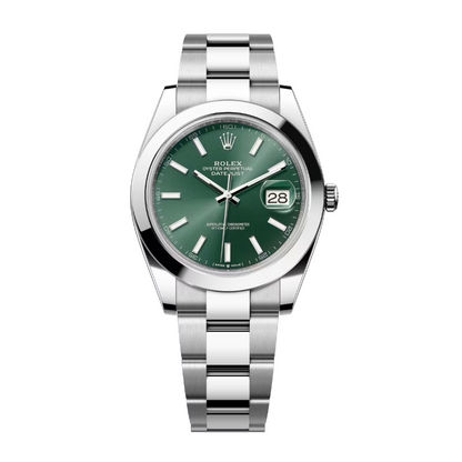 Rolex Datejust 41 126300 Mint Green - Full Set